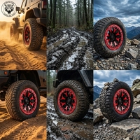 Jantes forgées 6x139.7 Race Line, jantes en alliage 4x4 tout-terrain, design Beadlock pour Tundra/HiluxF-150/Bronco/Prado/Navara/Sierra