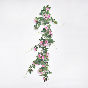 Nouvelles plantes artificielles en forme de lianes pour salon, vente en gros, plantes artificielles en forme de roses, de lys et de rotin - Product Image 6