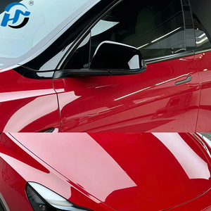 Autocollants pour voiture PET TPU Cast HD Glossy Crystal Guard Rouge <span class=keywords><strong>Red</strong></span> <span class=keywords><strong>Car</strong></span> <span class=keywords><strong>Wrap</strong></span> <span class=keywords><strong>Vinyl</strong></span> 1. 52X1.8 M/5X60FT One Full Roll Size