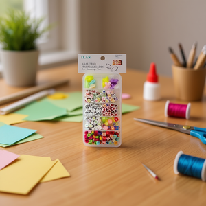 Ilan Abalorio <b>Bead</b> <b>Set</b> 350P Approx 6.8x13.2Cm Craft Kit Plastic Painted Durable Casual Style - Product Image 2