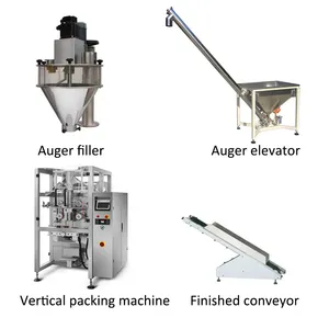 Full Automatic 100g 500g 1kg 2kg 5kg Flour Detergent Powder Filling Pouch Chilli Spice Powder Packing Machine