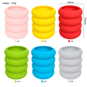New Round pen holder - student desk office stationery pen barrel - silicone multi-functional <b>makeup</b> and beauty pen storage <b>box</b> - Product Image 2