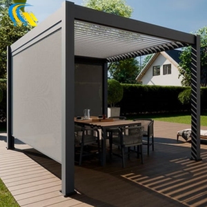 Pare-soleil en aluminium motorisé à ouverture étanche et à toit fermé Pergola <span class=keywords><strong>pour</strong></span> couverture de patio de <span class=keywords><strong>jardin</strong></span> - Product Image 5