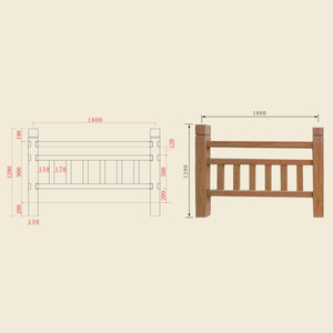 Loại Bỏ Tốt Nhất Bê Tông Bài Xi Măng Tre Hàng Rào Khuôn - Product Image 3