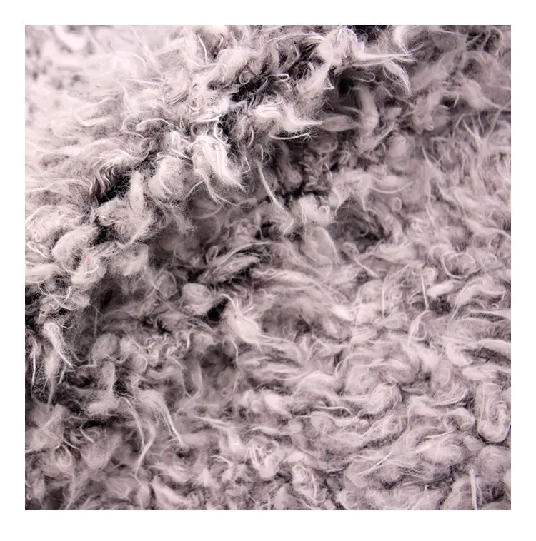 Curly ผู้หญิง Faux ยาวผมแพะ Shearling ผ้า Custom Coat Mongolian Lamb Fur