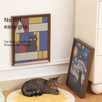 Nouveau grattoir à chat vertical mural moderne de luxe, écologique, en papier, jouet pour chat, cadre 3D, anti-griffures, pour aiguiser les griffes