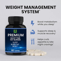 Capsules de gestion du poids de soutien d'extrait de haricot blanc de vitamine D de capsules de brûleur de graisse de nuit de marque privée