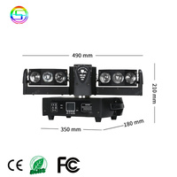 SC chine nouveau Design pionnier Dj équipement 12 pièces * 10w Rgbw 4in1 Led Sharpy faisceau croisé tête mobile scène 12*10W lumière