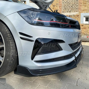 Alerón Delantero con Cubierta de Faros Antiniebla y Rejilla para Volkswagen VW POLO MK6 Virtus 2017 2018 2019 2020 2021 Wind Knife - Product Image 4