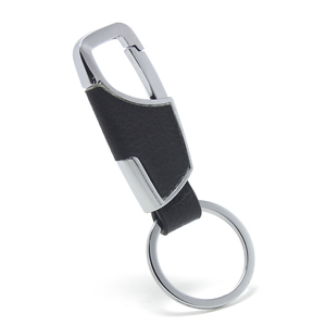 New Arrival Men Waist Belt Zinc Alloy Spring Keyholder Black <strong>Leather</strong> Sticker Bottle Opener Metal <strong>Leather</strong> <strong>Keyring</strong> - Product Image 6