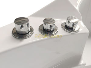 BELLAGIO حوض استحمام أسود فاخر دوامة سبا حوض استحمام تدليك حديث - Product Image 2