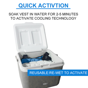 Summer Outdoor Cooling Vest for Men &amp; Women <strong>Air</strong> Conditioning Fan Jacket <strong>Suit</strong> Hot &amp; Cold Packs - Product Image 5