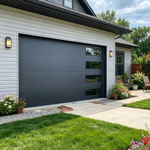 Porte <span class=keywords><strong>de</strong></span> <span class=keywords><strong>garage</strong></span> sectionnelle électrique motorisée avec télécommande, isolation phonique, anti-poussière, installation facile - Product Image 5