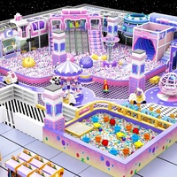 Equipo de Juego Infantil de Alta Calidad para Interiores, Parque de Diversiones de Neón, Área Infantil Comercial, Personalizado de Fábrica, con Toboganes