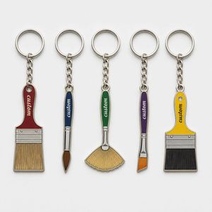 Llaveros de Pinceles de Pintor Personalizados de Alta Calidad del Fabricante, Cadenas de Herramientas, Llavero de Recuerdo para Exposiciones de Arte y Pintura Artística - Product Image 1