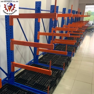 Adjustable Powder Coated Steel Pipe Storage Shelf Custom Warehouse Cantilever Rack <b>System</b> Pallet <b>Racking</b> Anti-Corrosion 300kg - Product Image 3