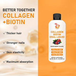 High Quality Collagen Biotin Oral Liquid Supplement Stronger nail Thicker Hair Skin Elasticity with <b>Protein</b> Biotin Liquid - Product Image 3
