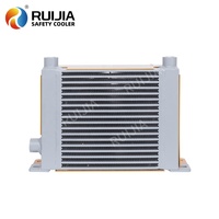 Enfriador de Aceite Hidráulico Refrigerado por Aire con Ventilador para Maquinaria de Construcción, Motor de Aluminio, DC12V DC24V RJ255, 85L/min