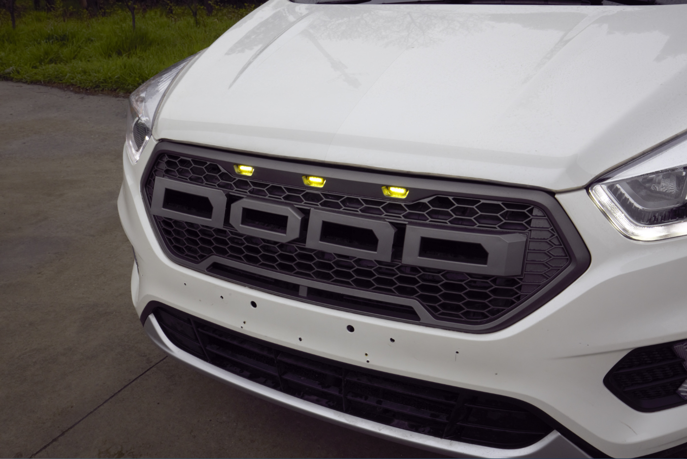 Parrilla Frontal De Plástico ABS Negro Mate Para Ford Kuga/Escape 2016-2019