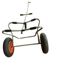 Usine prix de gros vélo Kayak remorque chariot canoë chariots pliable vélo monté kayak chariot avec deux sacs style