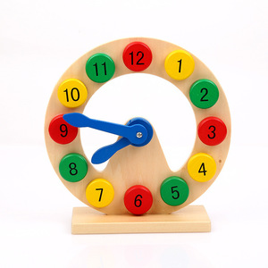 Hot Style Wooden Puzzle Hollow Digital Clock Early Education Kindergarten Toy for 3-6 Years Enlightenment for Kids Boys & Girls - Product Image 2