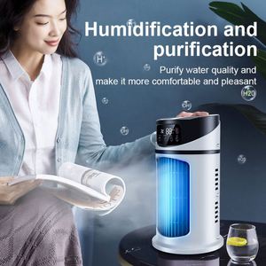 Ventilateur de bureau portable sans pales à haute vitesse, écologique, alimenté par USB/électricité, avec minuterie et plusieurs vitesses pour l'été - Product Image 5