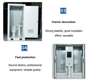 <span class=keywords><strong>Baño</strong></span> Portátil Prefabricado <span class=keywords><strong>para</strong></span> Obras, Contenedor Sanitario Móvil, Cabina WC Portátil, Inodoro Público Móvil <span class=keywords><strong>para</strong></span> Campamentos - Product Image 4
