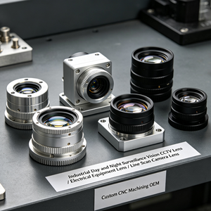 Custom Factory CNC Machining Service OEM Large Format Industrial Line Scan Lens CCTV Lenses for <b>Machine</b> Vision Camera Inspection - Product Image 1