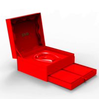 Boîte cadeau magnétique en carton rigide recyclable de luxe avec logo personnalisé, emballage en papier pliable avec couvercle magnétique