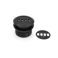 Prise cc quatre USB canapé œillet d'alimentation USB canapé prise encastrée bureau intégré bande d'alimentation encastrée meubles chargeur USB