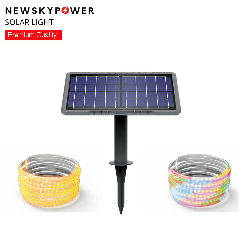 Solar LED Strip 5M Holiday Decoration Celebration Remote Controller Flexible Outdoor Waterproof Solar Powered LED Strip Lights · image 4