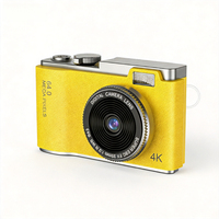 Cámara Retro CCD 4K Ultra HD, Cámara Digital Vintage, Cámara de Vlog Portátil de Nivel Básico para Estudiantes, Zoom 8X para Adolescentes y Principiantes