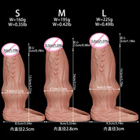 Vente en gros usine : Manchon pénien en silicone liquide épaissi pour hommes, pour massage et agrandissement, jouet sexuel pour adultes