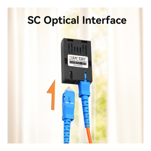 Transceptor GIANTECH 1X9, 10M Multimodo, Fibra Dual, 1310NM, 2KM, Conector SC, Rango Industrial 40°C-85°C, Bajo Costo, Escritorio - Product Image 3