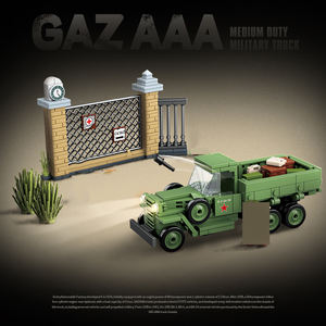 Ww2 camión <span class=keywords><strong>militar</strong></span> blindado vehículo táctico ejército modelo juguete educativo ladrillo Mini camión de construcción chico Diy juguete bloque de construcción - Product Image 5