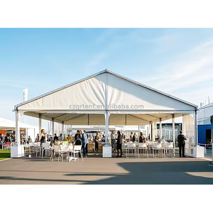 Giá tốt nhất đám cưới ngoài trời Nhà thờ marquee Lều 10x10 20x10 lớn màu trắng chapiteau thép 100 + người tổ chức sự kiện bên triển lãm thương mại lều - Product Image 5