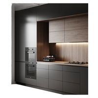 Cuisine extérieure modulaire moderne et écologique sur mesure, entièrement équipée, en MDF, finition acrylique/laquée, avec charnières, évier et robinet