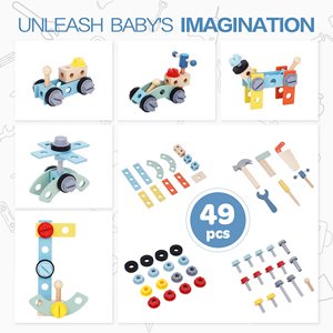 Porteur d'éveil en bois pour bébé, modèle Push Walker Tall, 3 en 1 avec roues, pour les 18 mois et plus, <span class=keywords><strong>à</strong></span> prix abordable, ajouter au panier - Product Image 2