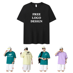 Premium 220gsm Heavyweight Cotton T-Shirt 100% Cotton Blank Streetwear Tee, Custom Logo Printing - Product Image 5