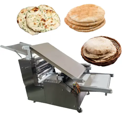 CE mesin Tortilla tepung otomatis, mesin pembuat roti Arab pita, mesin pembuat pizza, mesin pembuat roti otomatis penuh, 5 ~ 40 CM