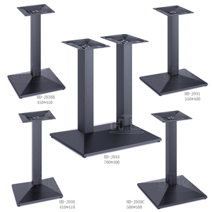 Base de Mesa de Comedor Cuadrada Moderna Haida HD-J044, OEM, Hierro Fundido con Recubrimiento en Polvo, Pata de Mesa para Hotel o Restaurante - Product Image 1