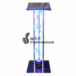 Topfinger 2024 Hot Bán Arch Shape Acrylic Top Bục Giảng, nhôm bục với 290*290 mét Giàn - Product Image 1