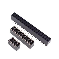 Connecteur femelle 10 broches à pas de 2,54 mm, 2 rangées, diamètre des broches de 1,0 mm, petit format, en ABS, contact en cuivre, montage en surface, 1000 V, pour PCB