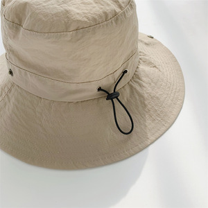 2025 enfants casquettes de <span class=keywords><strong>soleil</strong></span> 52-54 écoliers voyage <span class=keywords><strong>Camping</strong></span> randonnée activités de plein air solide cordon seau casquette chapeau pour garçons filles - Product Image 5