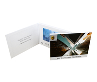 Ventes directes d'usine lecteur de publicité en cuir carte de voeux livret LCD brochure d'entreprise livre vidéo de mariage