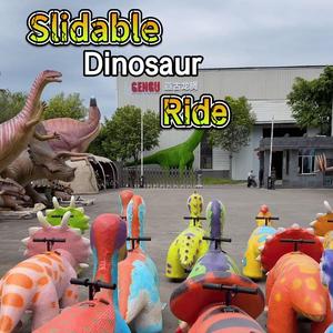 Customized Cartoon Dinosaur Ride-On Sliding Car For Kids Colorful Dino Scooter Toy For Shopping Mall Theme Park Playground OEM