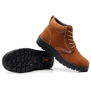 1068 Factory low price Safety Boots Steel Toe For anti-slip Shoes Men Waterproof Construction Industrial Working Safety Shoes