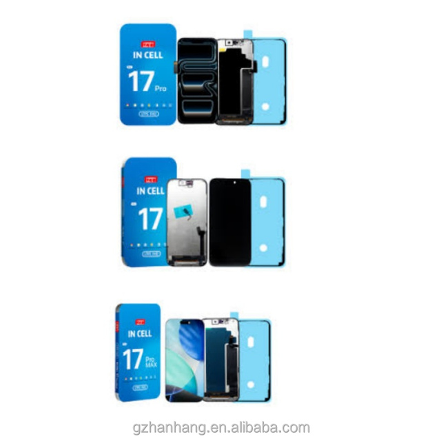 Mobile Phone LCD ZY Incell FHD COF Screen Replacement Display 120HZ 1 Year Warranty 6.3/6.9 for Iphone 17 17Pro 17 Pro Max