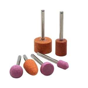 Polissage abrasif, pointe de <span class=keywords><strong>pierre</strong></span> montée sur diamant, roue de tête de meule vérifiée <span class=keywords><strong>pour</strong></span> <span class=keywords><strong>outils</strong></span> rotatifs <span class=keywords><strong>Dremel</strong></span>, tampon en acier inoxydable - Product Image 1
