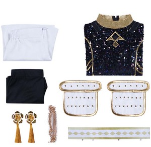 大人女性向けファンシーステージ衣装 ルミ・ミラ・ゾイ シンガー コスチューム ブラックセット AOKG-170 - Product Image 4